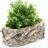 Wyroby z drewna, kory, mchu, trawy.