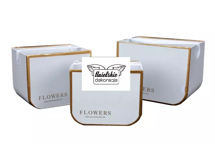 Flower box Torba do kwiatów komplet 3 sztuki