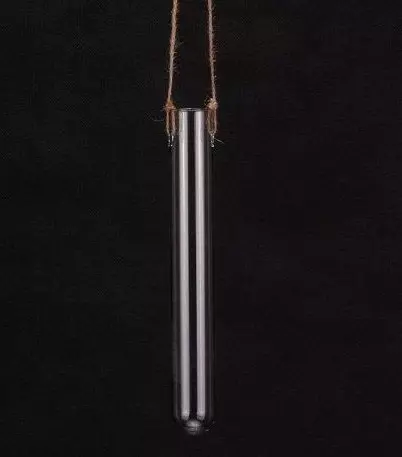 Fiolka szklana 16 cm na sznurku 