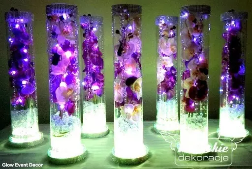 Wodoszczelna mini lampka LED do wazonów (biały ciepły)